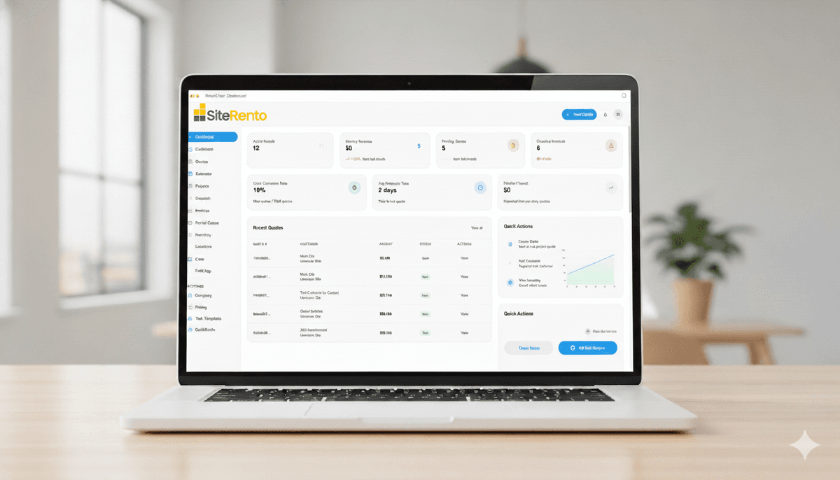 Panel tracking dashboard showing real-time fence panel inventory